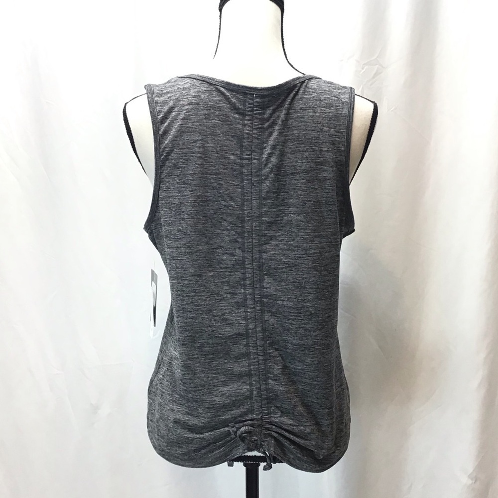Activ8 Womens Black Scrunch Back Athletic Work-Out Tank Top Size Medium - Picture 5 of 9